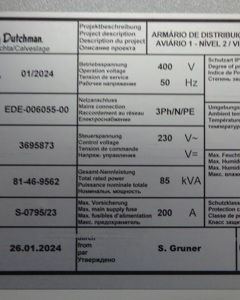Control cabinet Zezerovo house 1 upper level
